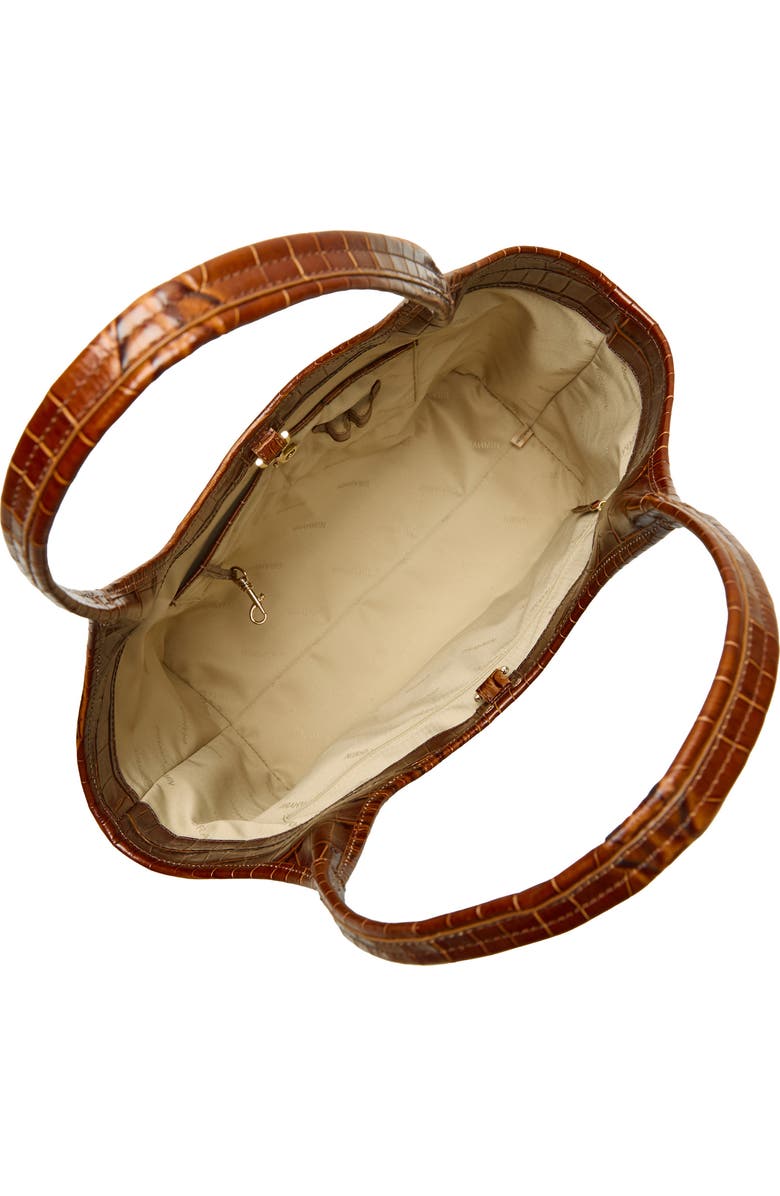 Brahmin Iona Croc Embossed Leather Tote Bag, Alternate, color,