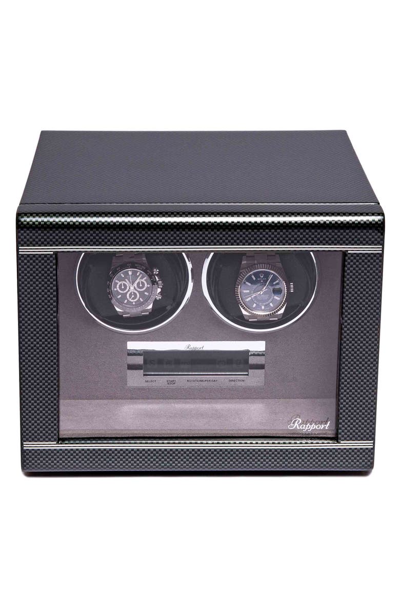 FORMULA DUO WATCH WINDER, Main, color, Carbon Fibre