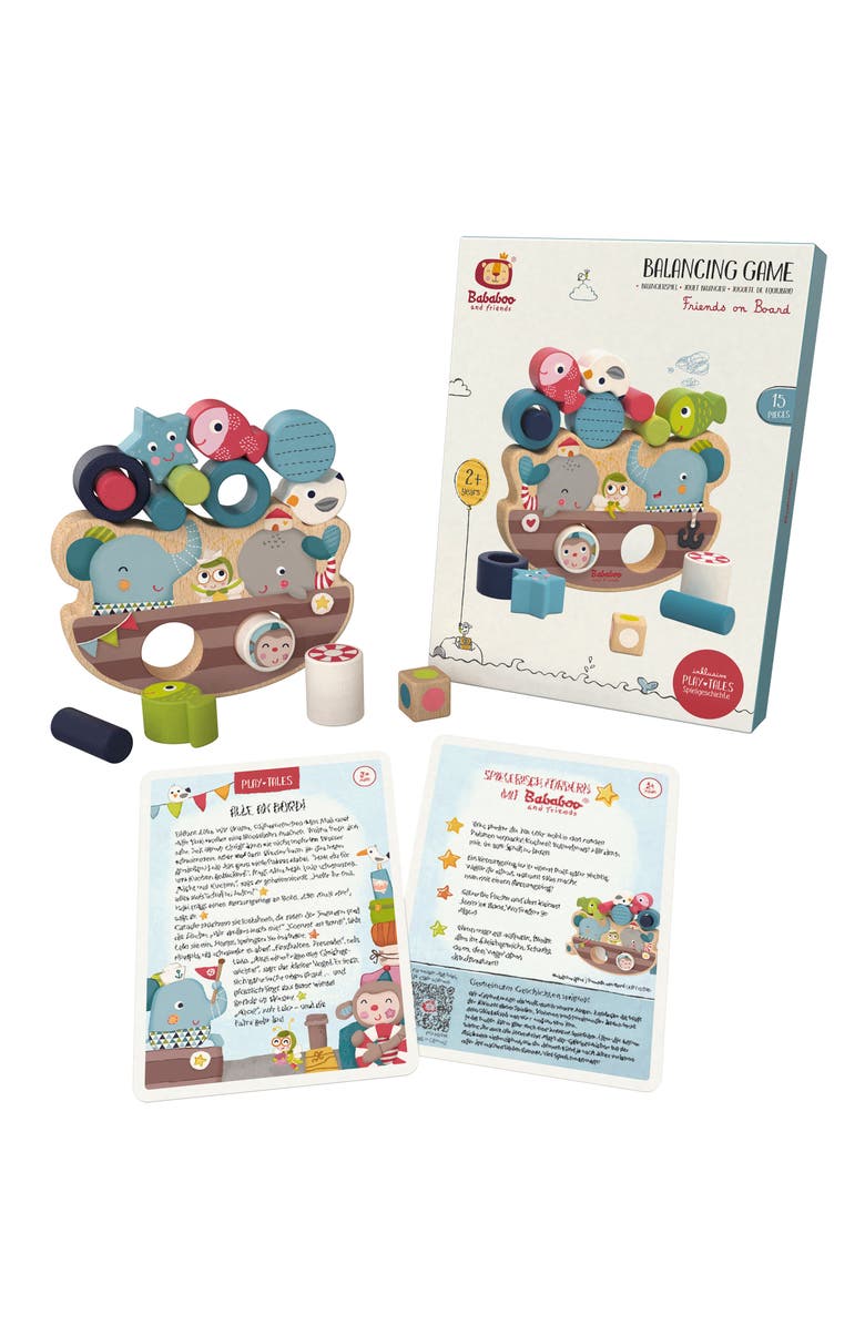 Bababoo and friends<sup>®</sup> Friends on Board Balancing Game, Alternate, color, Multi / Blue