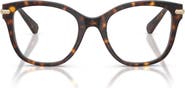 Swarovski 49mm Crystal Embellished Square Optical Glasses
