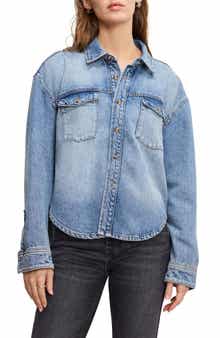 Good American Structured Denim Shirt