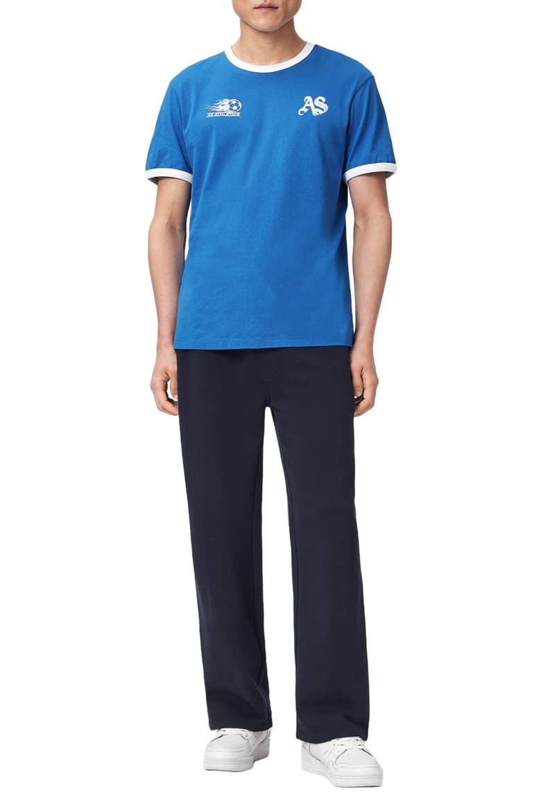 Azzurri Cotton T-Shirt, Alternate, color, AFINA BLUE