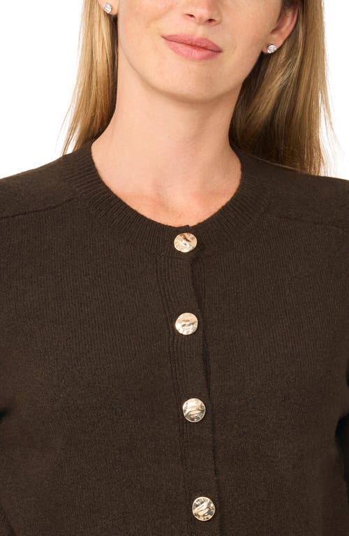 Ted Baker Saddle Shoulder Cardigan In Brown