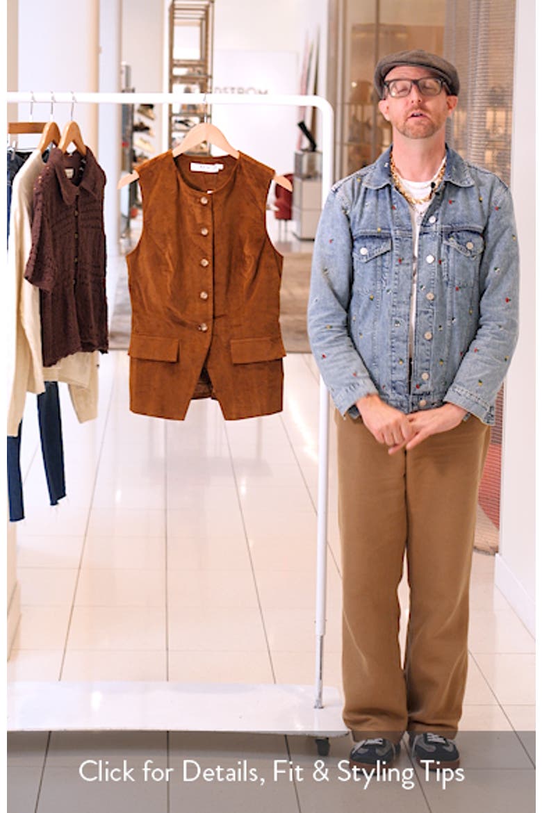 Corduroy Button-Up Cutaway Vest video