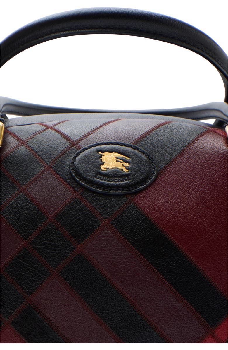 Burberry Extra Large Highlands Bowling Bag, Alternate, color, Fig Purple