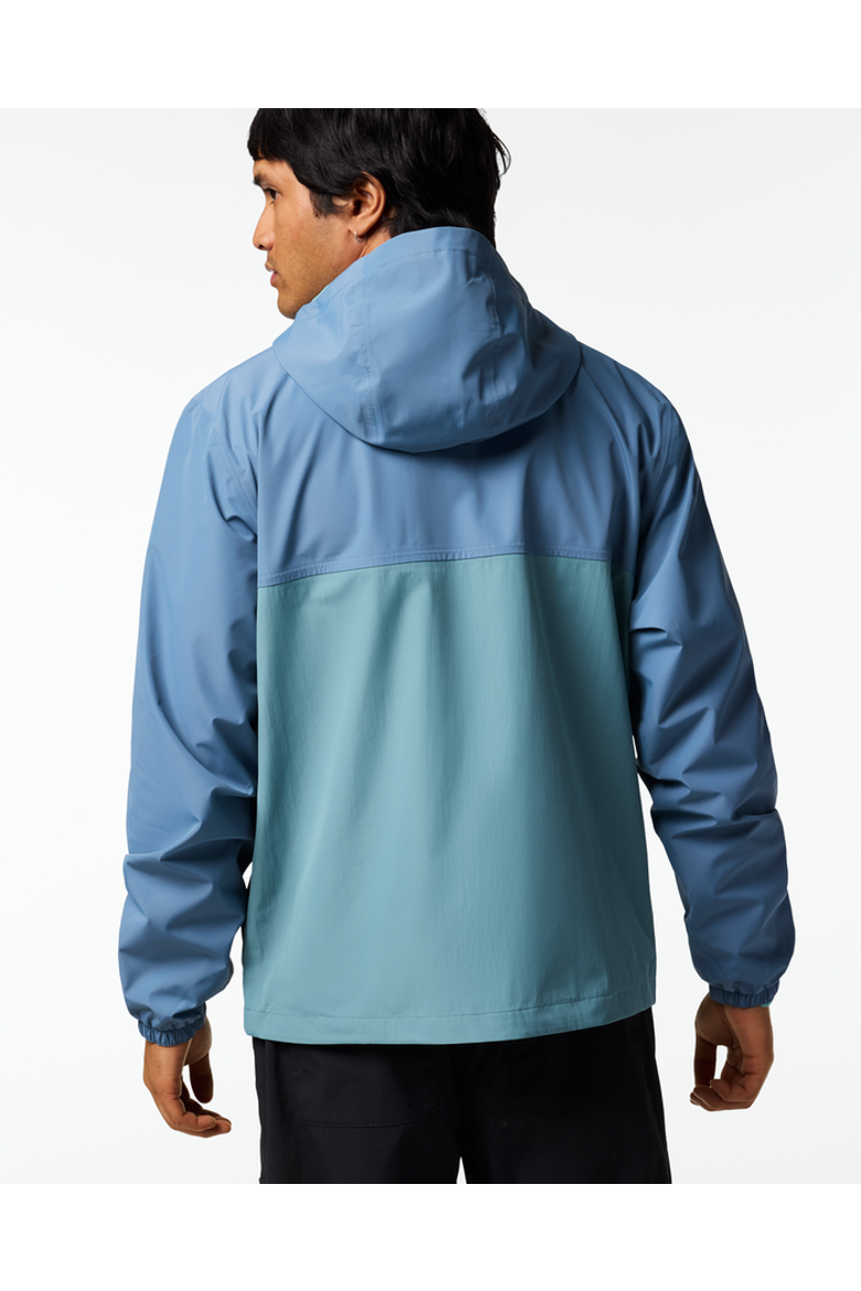 Rayu Rain Jacket - Men's, Alternate, color, Steel Blue/Everglade