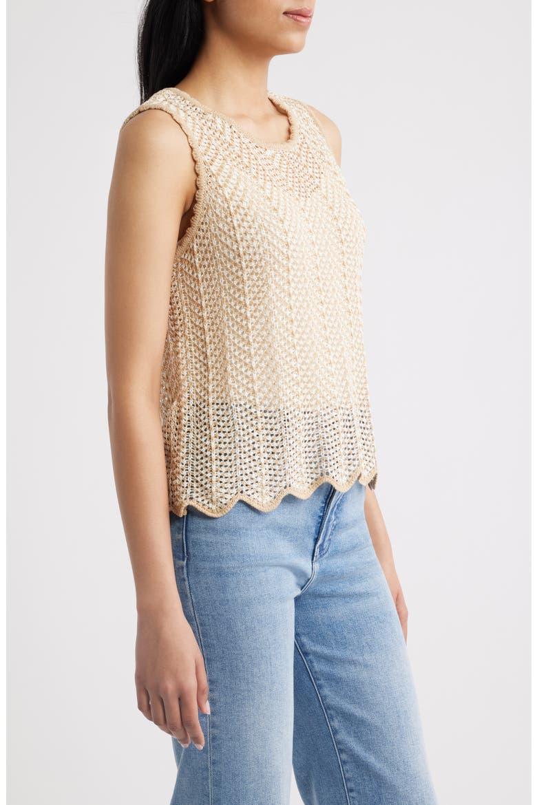 Open Stitch Sweater Tank, Alternate, color, JUTE