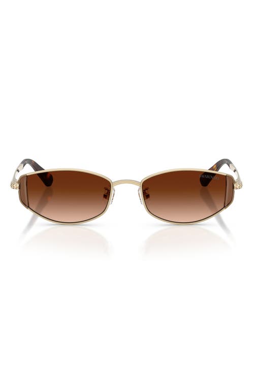 Swarovski 53mm Oval Sunglasses