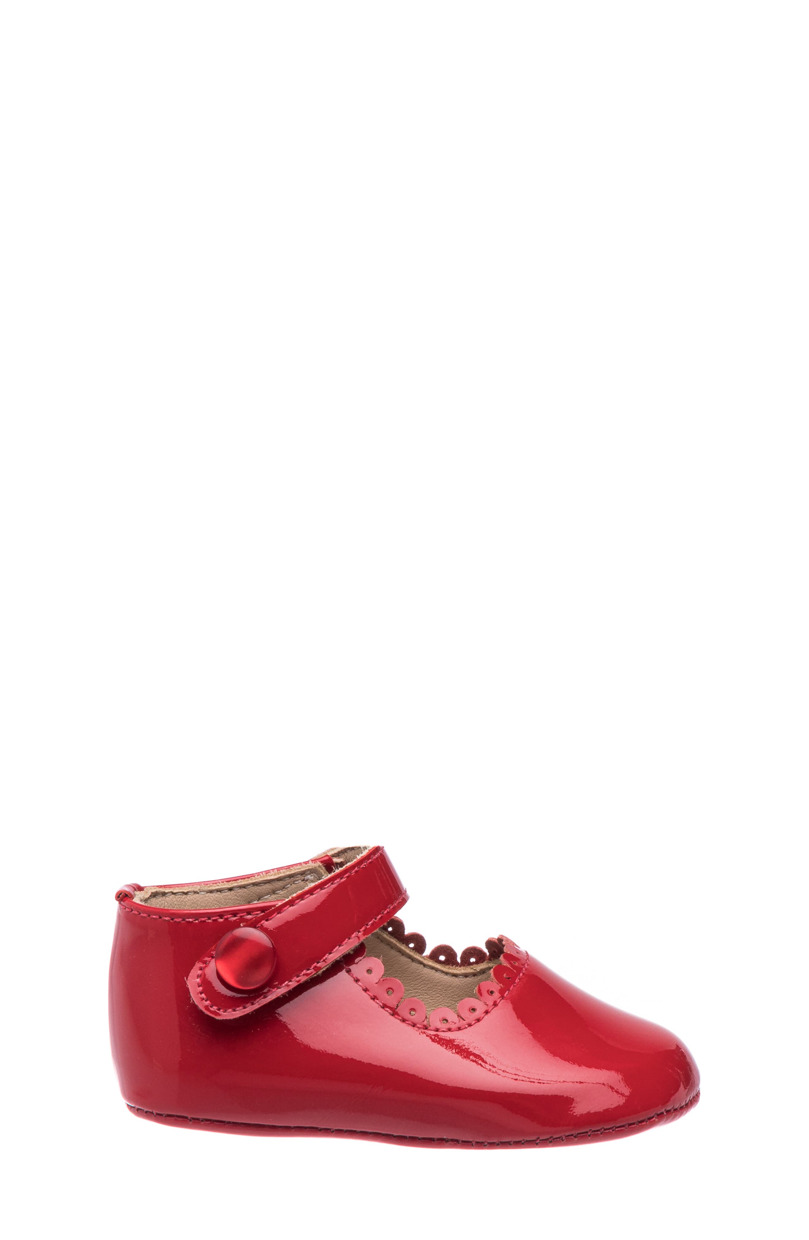 Elephantito Mary Jane Crib Shoe, Alternate, color, Patent Red
