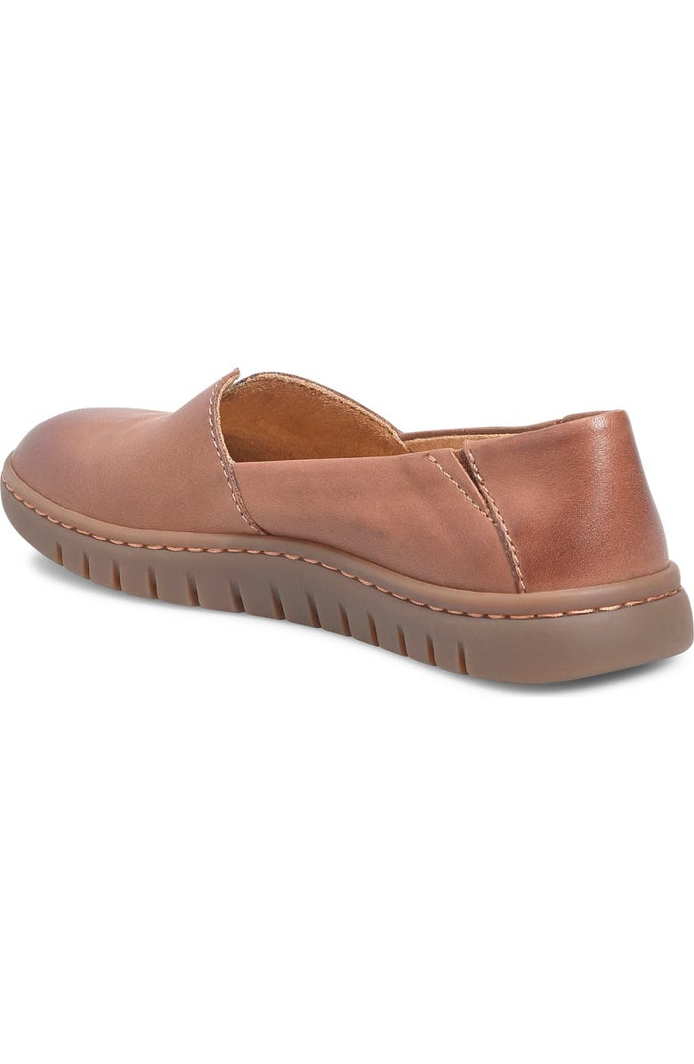 Børn Sebra II Flat, Alternate, color, Dark Tan Leather