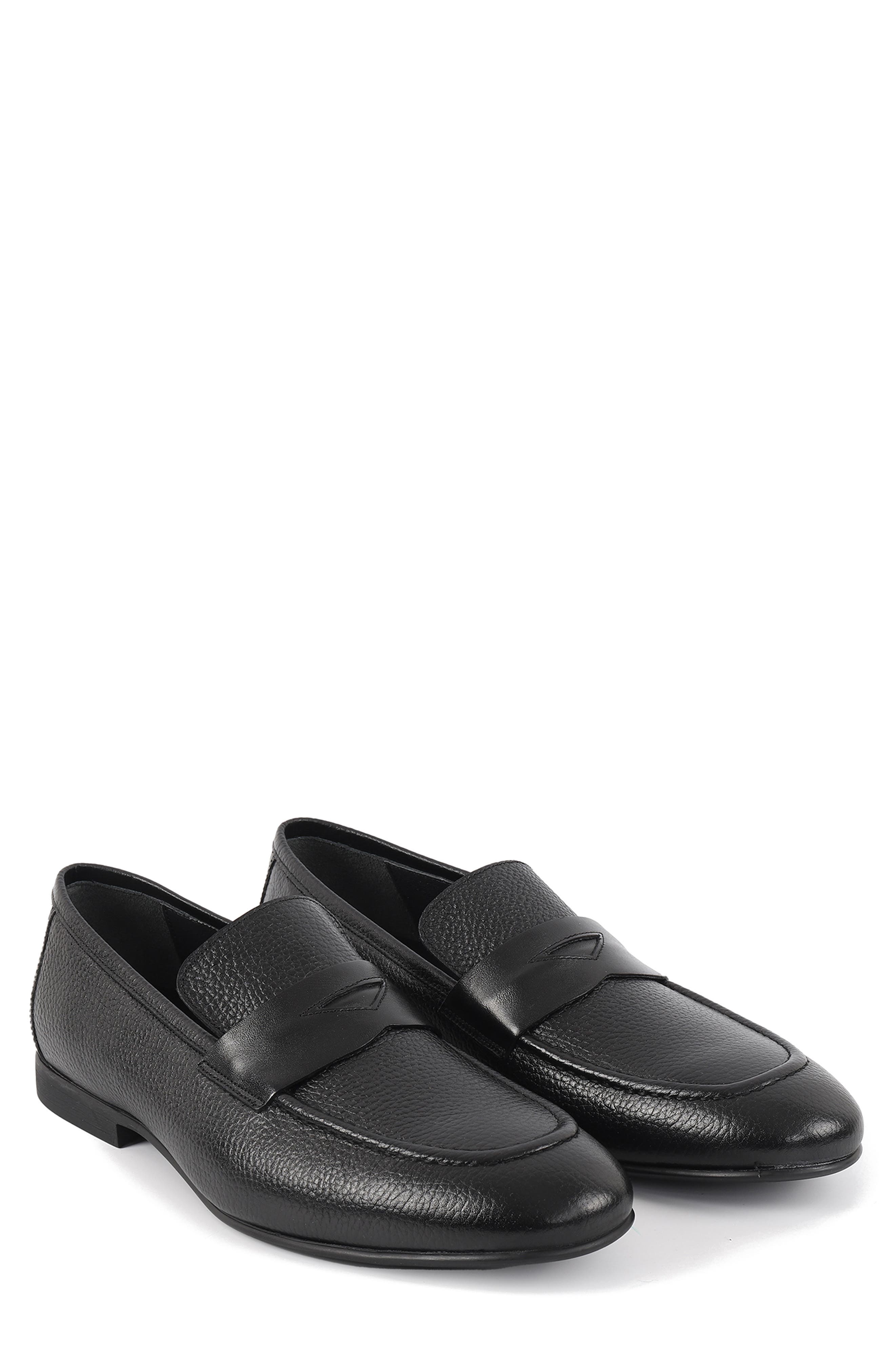 VELLAPAIS Amaretto Penny Loafer, Alternate, color, Black