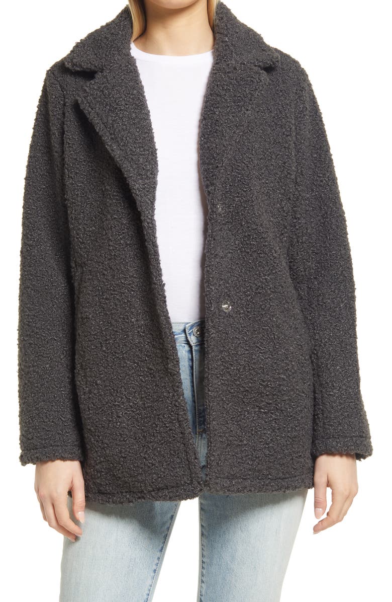 French Connection Faux Fur Teddy Jacket, Main, color,