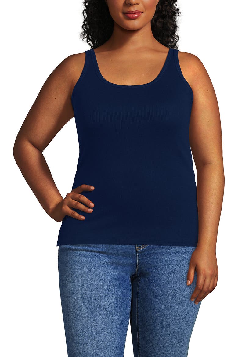Micro Rib Go-To Layering Tank, Alternate, color, Deep Sea Navy