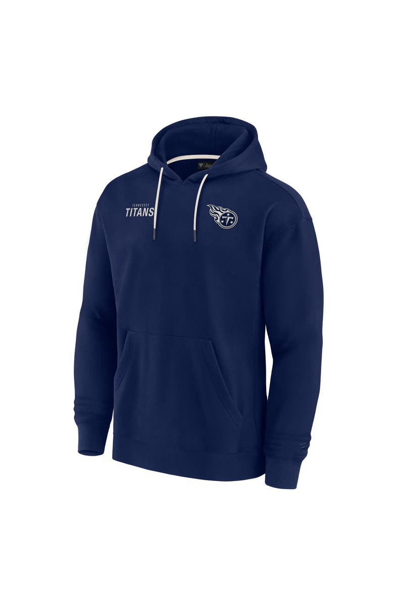 Fanatics Signature Unisex Fanatics Signature Navy Tennessee Titans Elements Super Soft Fleece Pullover Hoodie, Alternate, color, Navy