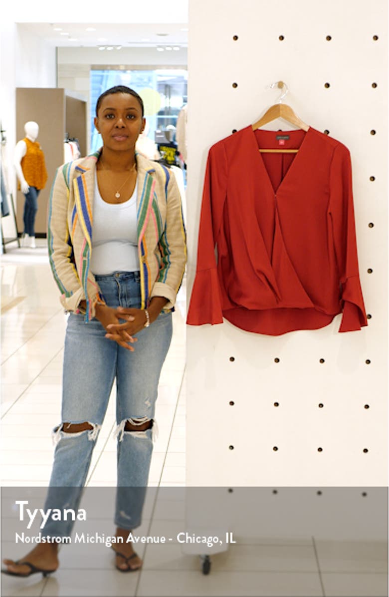 Bell Sleeve Satin Blouse, sales video thumbnail