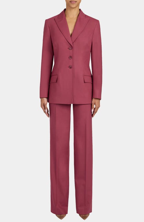 Santorelli Freya Three Button Jacket In Purple