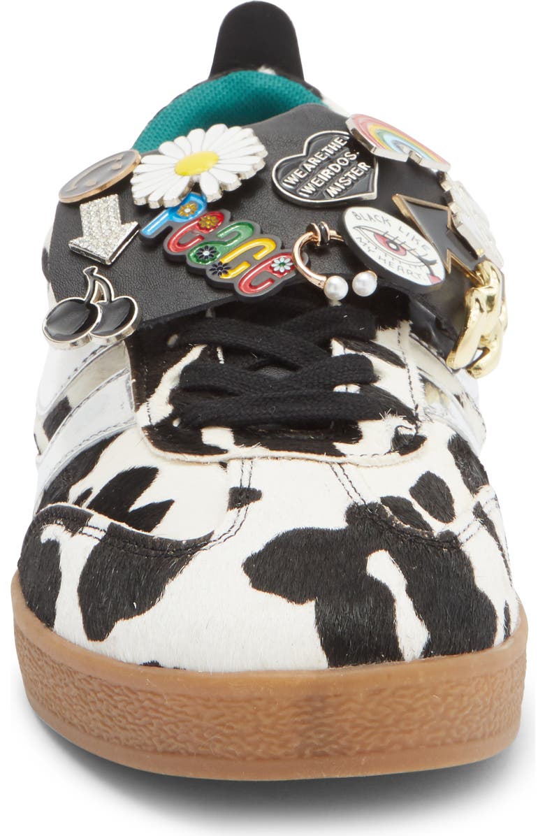 Steve Madden Wyatt Calf Hair Sneaker, Alternate, color, Black / White Calf Hair