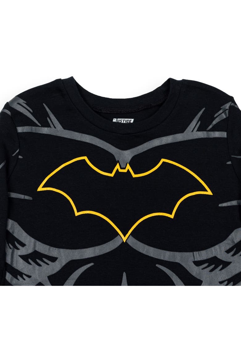 Justice League Batman 2-Piece Pajama Set, Alternate, color, Batman Black