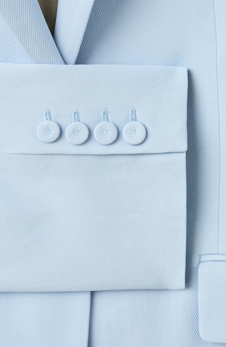 MANGO Americana One-Button Blazer, Alternate, color, Sky Blue