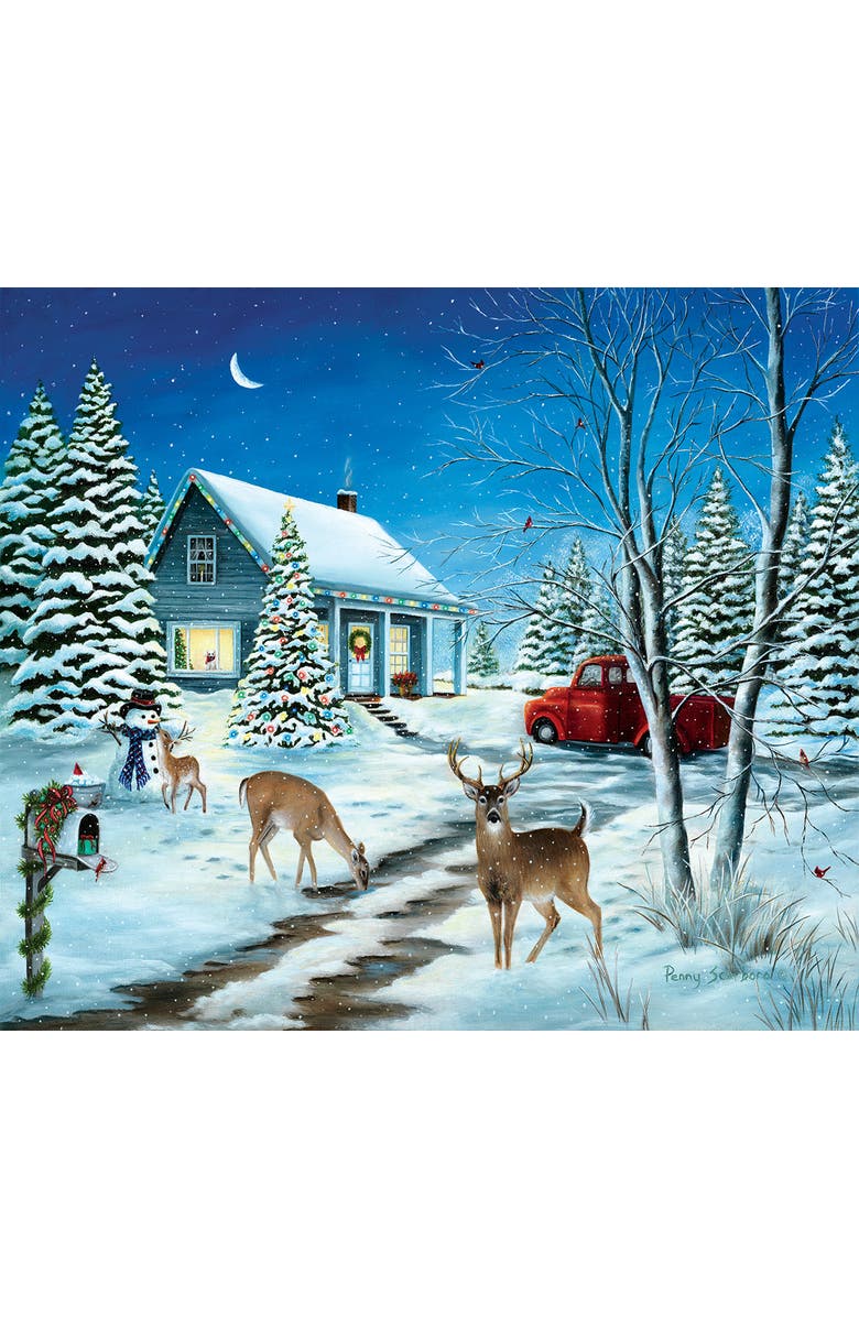 Sunsout Unexpected Christmas Guests 550 piece Jigsaw Puzzle for Adults, Alternate, color, Multicolor