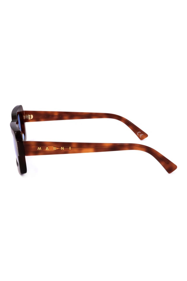 51mm Rectangular Sunglasses, Alternate, color, TORT / BLUE