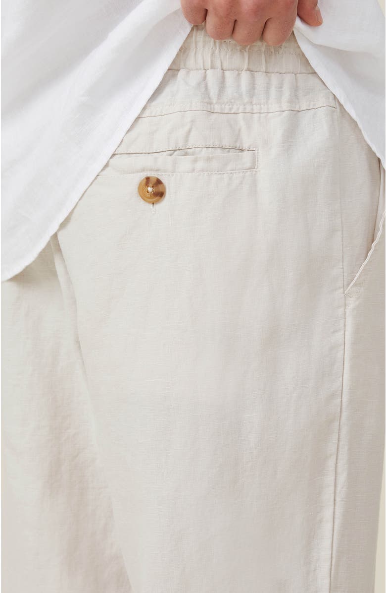 Cotton On Men's Linen Pant, Alternate, color, Oatmeal