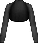 City Chic Sheer Mesh Shrug