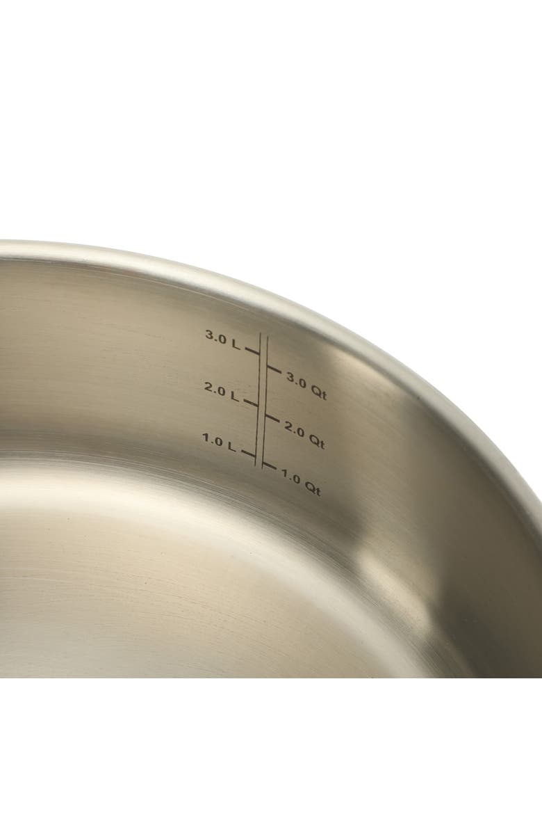 Castelle 10-Piece Stainless Steel Induction-Safe Nonstick Cookware Set, Alternate, color, Stainless Gold Handle