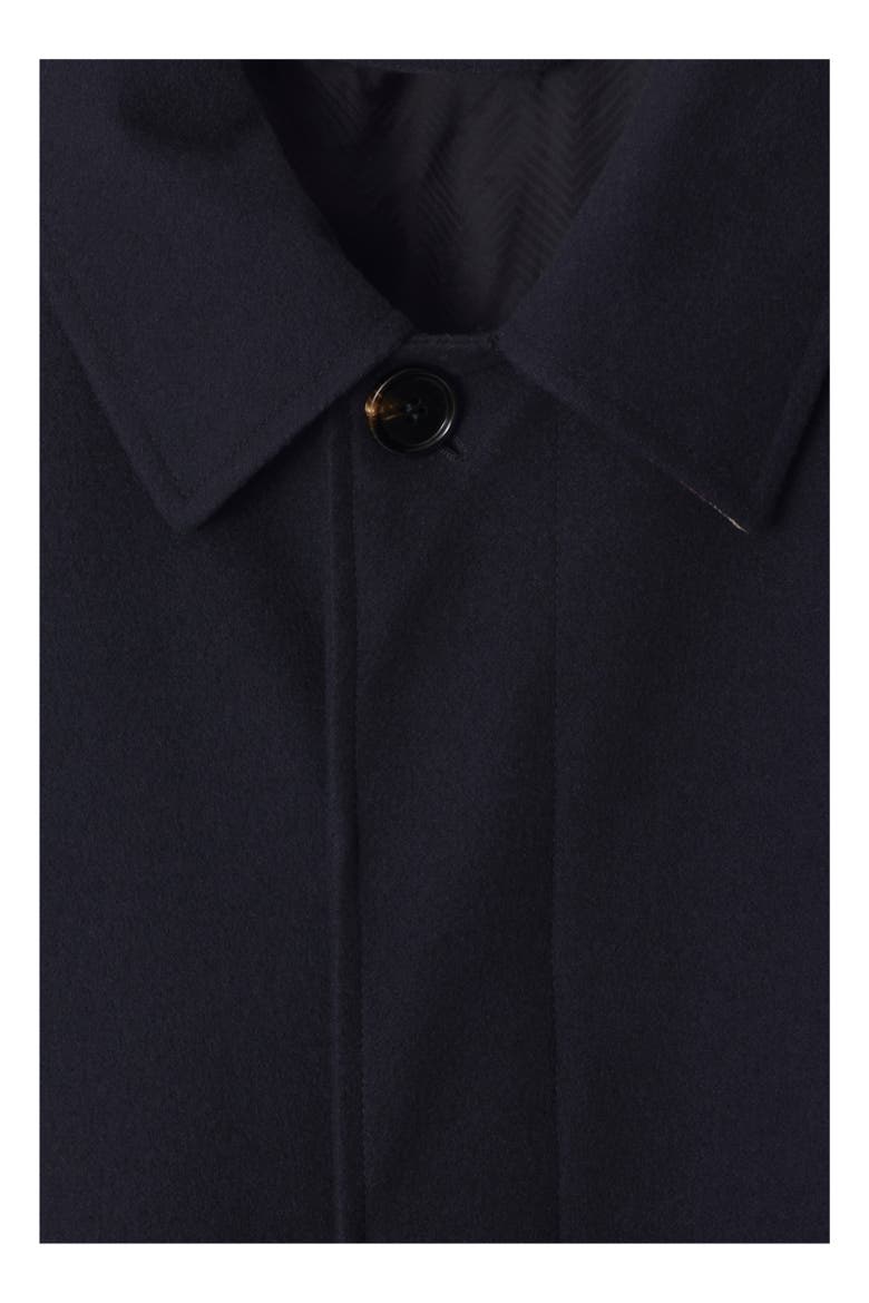 Mid-length Cashmere Car Coat, Alternate, color, Navy