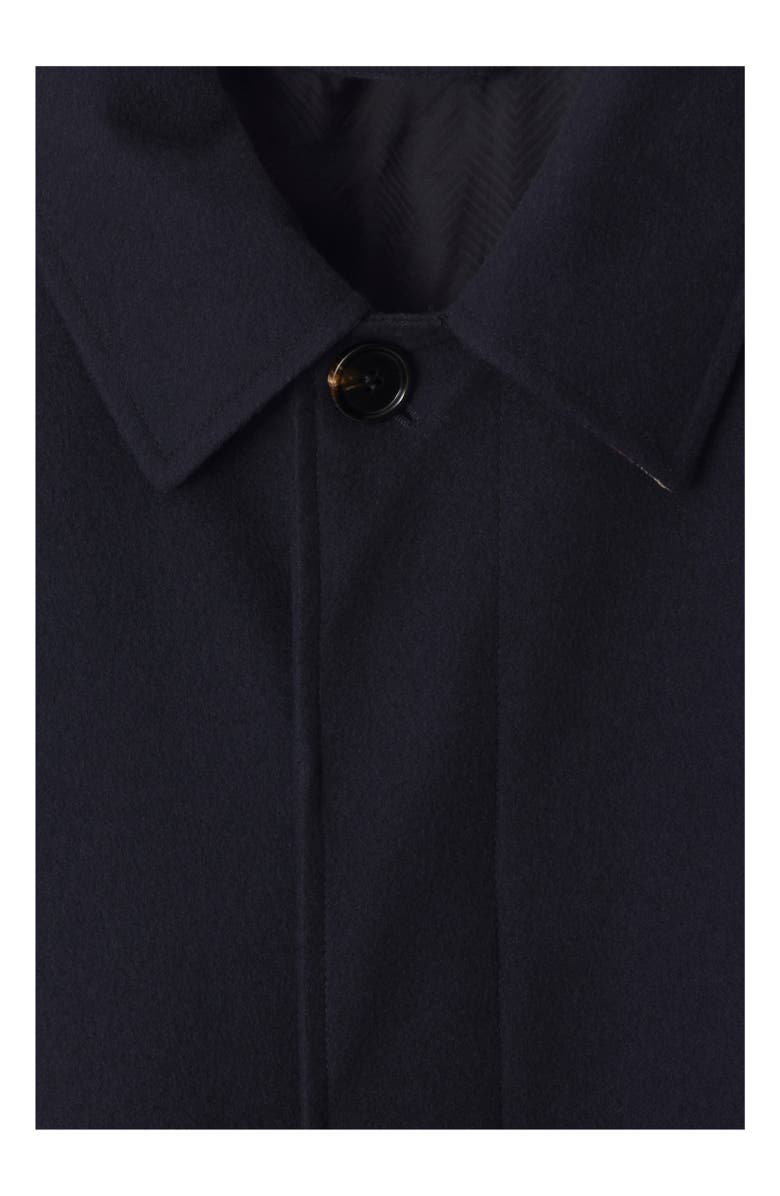 Burberry Mid-length Cashmere Car Coat, Alternate, color, Navy