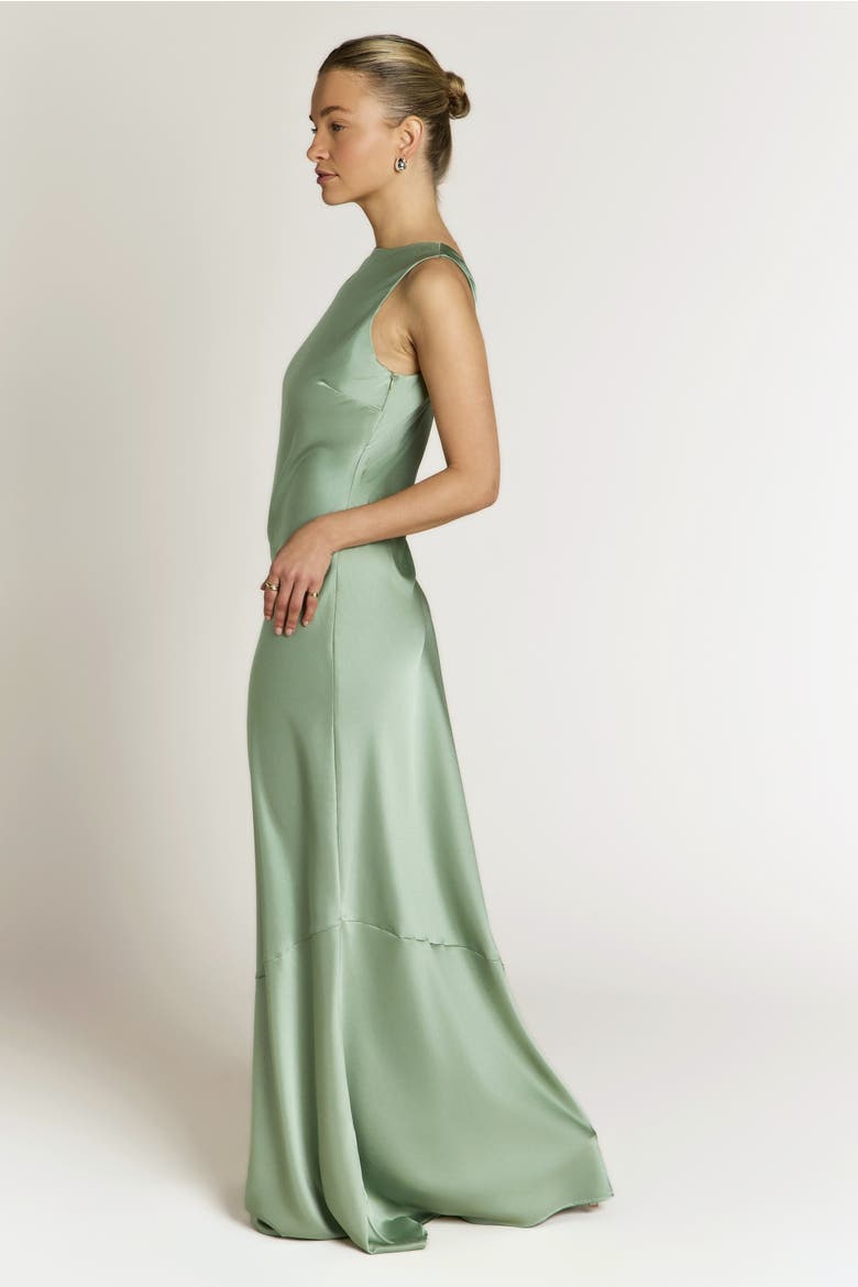 Paloma Scoop Back Dress, Alternate, color, Sage