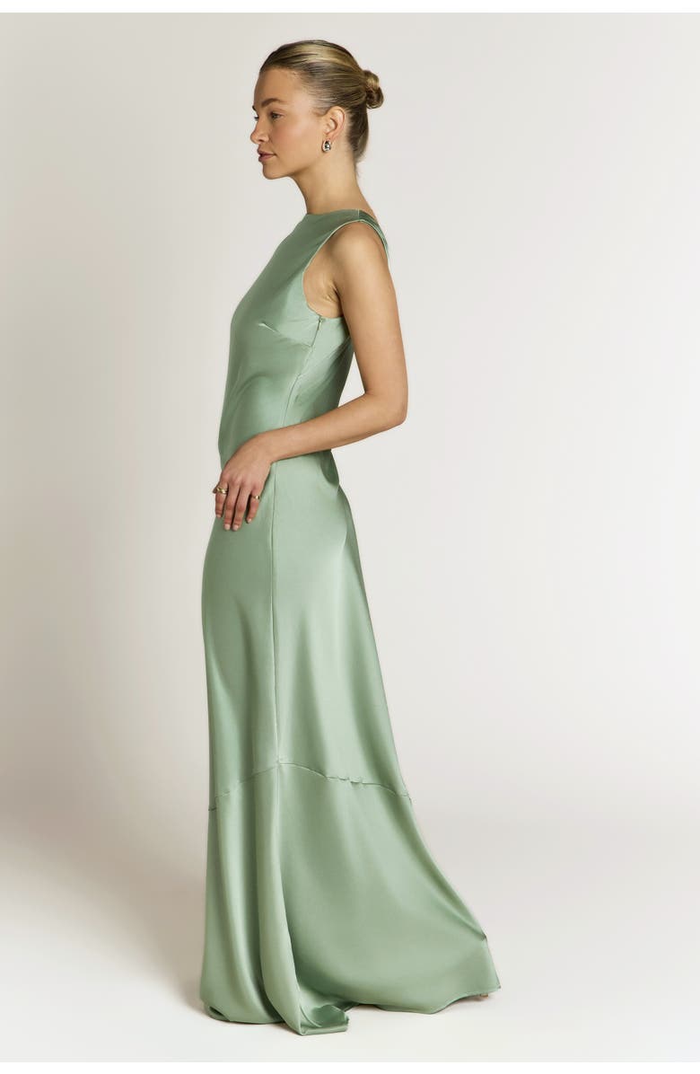 Rewritten Paloma Scoop Back Dress, Alternate, color, Sage