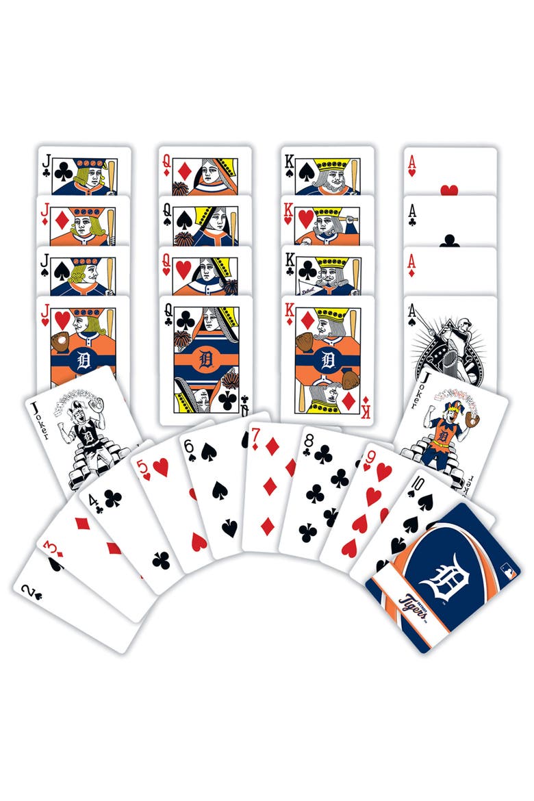 Detroit Tigers Playing Cards, Alternate, color, Multicolor