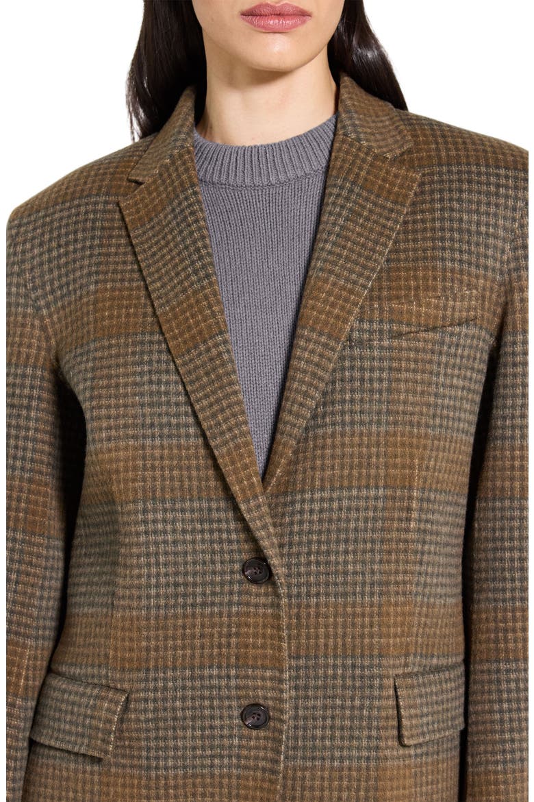 Wool & Cashmere Oversize Blazer, Alternate, color, BRASS MULTI - ZPD
