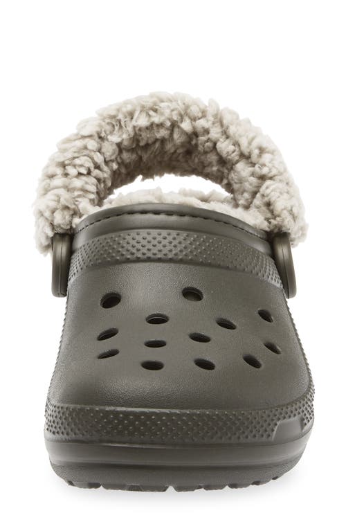 Crocs Classic Fleece Lined Clog In Animal Print