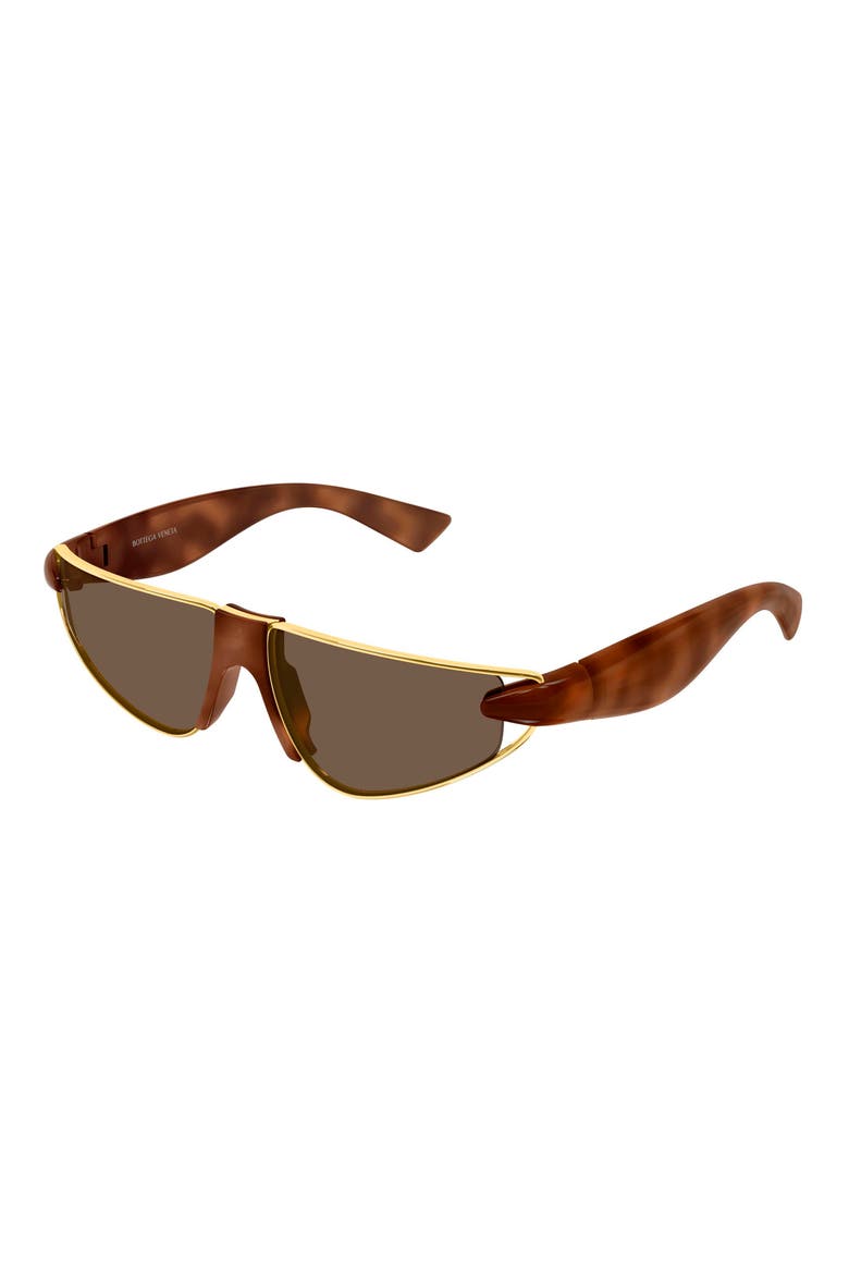 BV1523S 58mm Gradient Cat Eye Sunglasses, Alternate, color, HAVANA