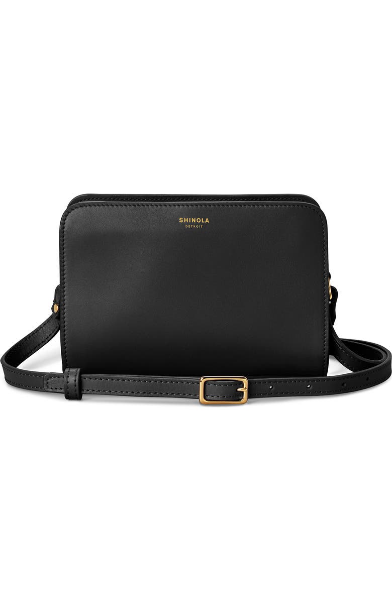 Shinola Mini Leather Crossbody Bag, Main, color,