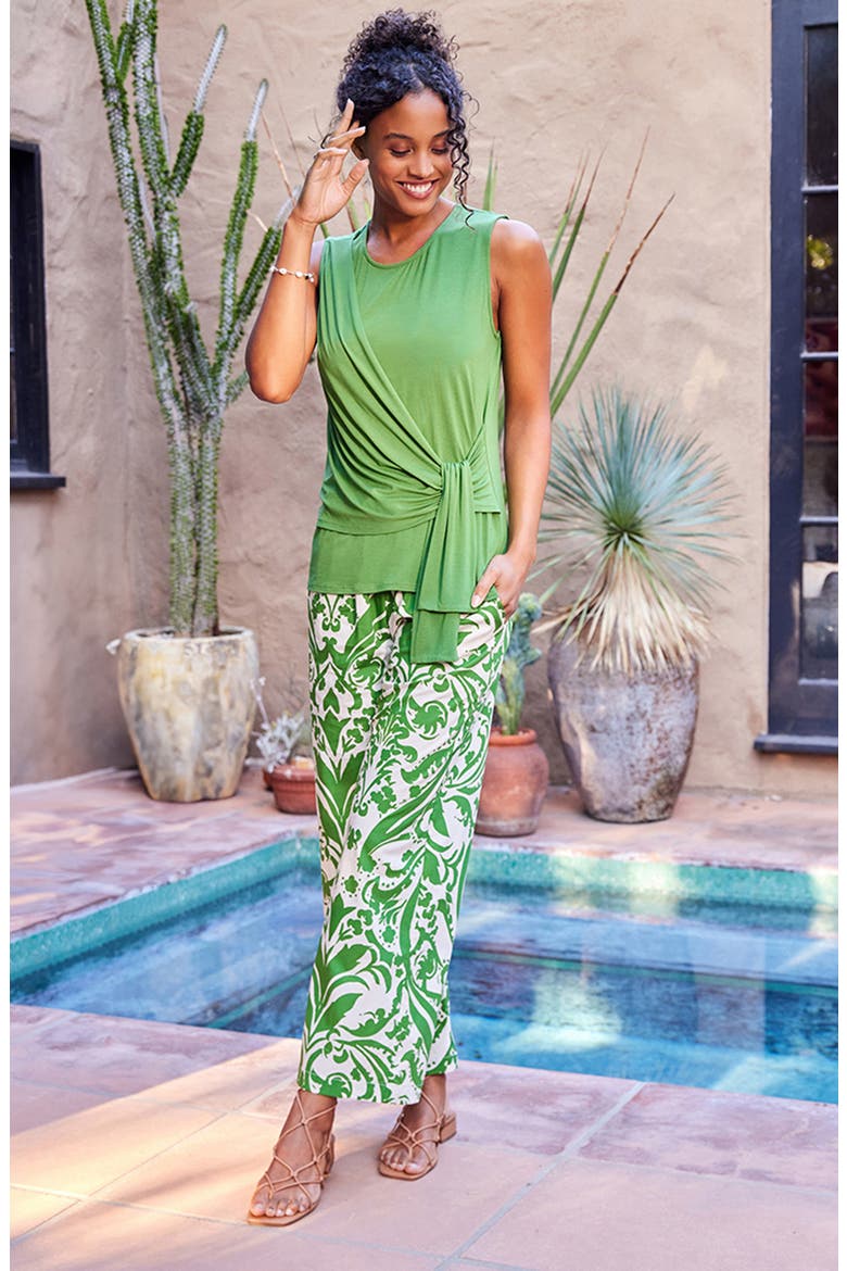 Drape Side Tank, Alternate, color, GREEN