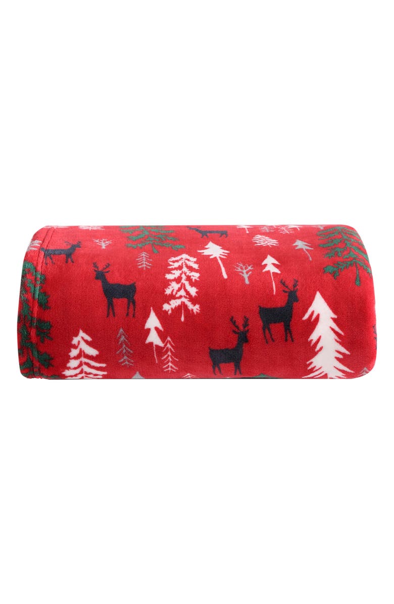 Eddie Bauer Deer Woods Plush Throw Blanket, Main, color,