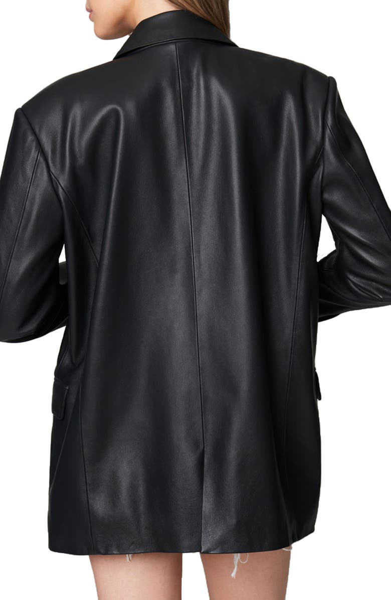 BLANKNYC Faux Leather Blazer, Alternate, color, Self Starter