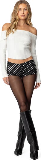 Maxene Polka Dot Micro Shorts