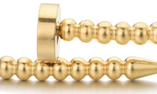 Adornia Tarnish Resistant 18k Gold Plated Beaded Nail Cuff In Gold