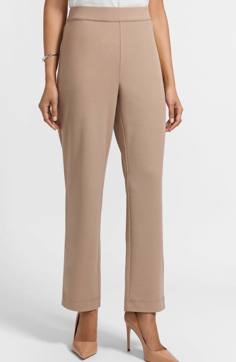 Louisa Crepe Knit Ankle Pants