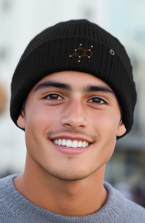 Dalix Molecule Beanie In Asphalt Gray