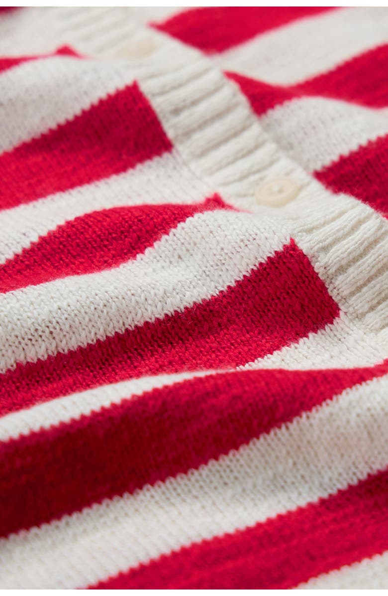 Seasalt Cornwall Knavock Stripe Organic Cotton & Linen Sweater, Alternate, color, Knit Cornish Chalk Scarlet