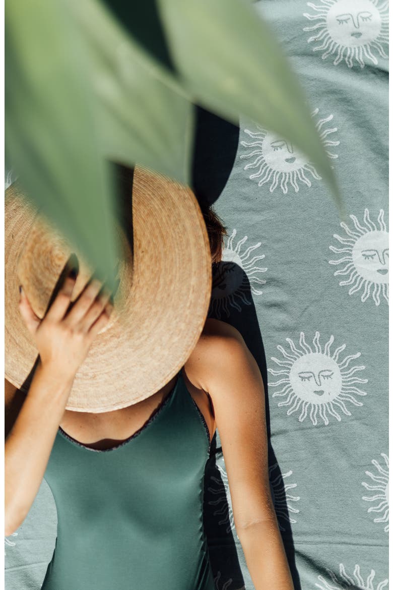 Slow Burn Beach Blanket, Alternate, color, SAGE