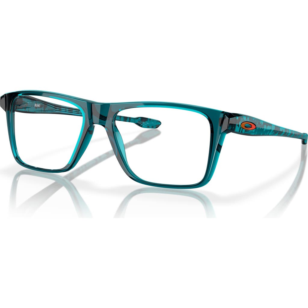 Oakley 48mm Rectangle Optical Glasses In Blue