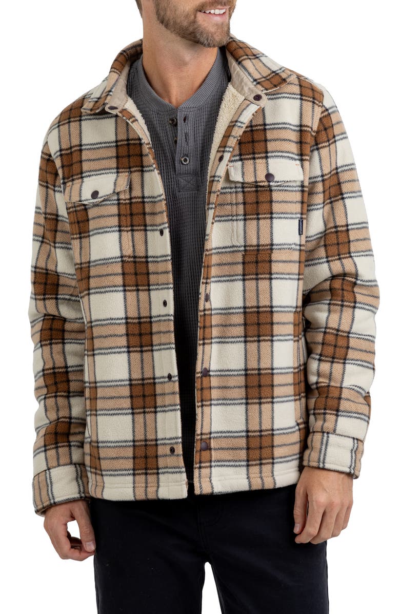 Rainforest Edgewood Bonded Fleece Shirt Jacket, Alternate, color, 