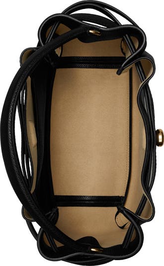 ショルダーバッグ・ポシェット Tory Burch Black Leather Romy Bucket Bag Romy Bucket Bag: Women's Designer Crossbody Bags | Tory Burch