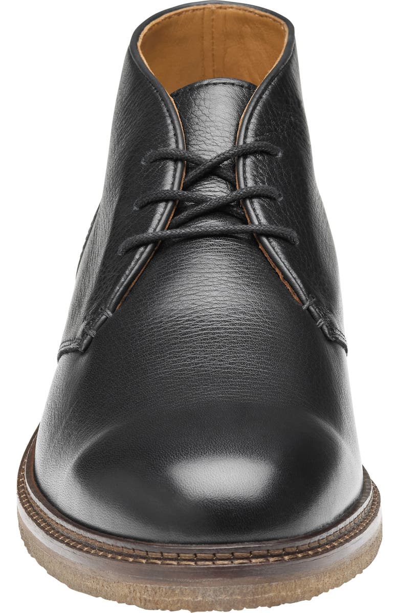 Johnston & Murphy Calder Chukka Boot, Alternate, color, Black Tumbled Full Grain